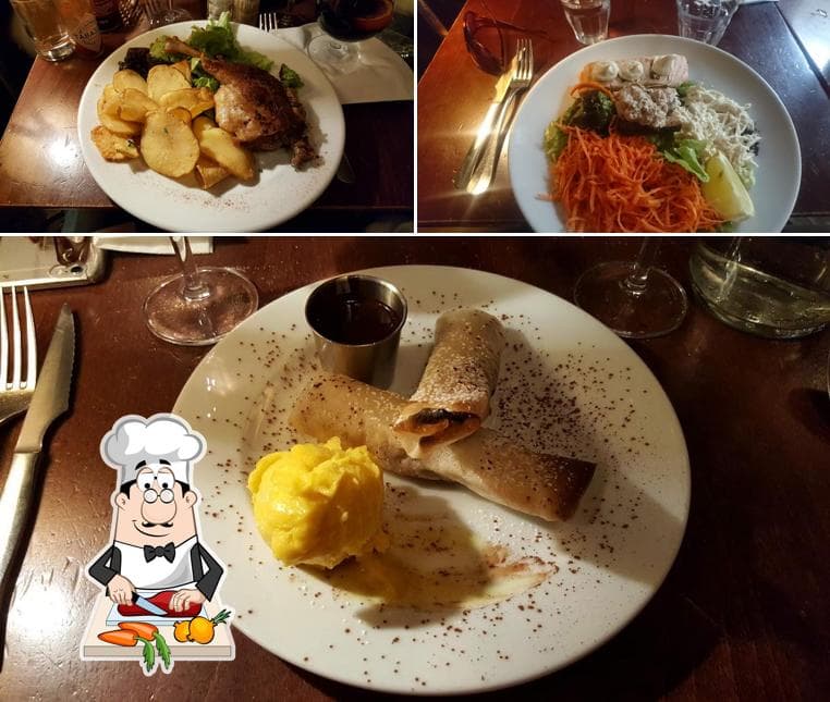 Assiettes sur une table du restaurant